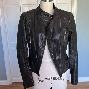 Marc New York Andrew Marc Genuine Leather Moto Jacket size XS
